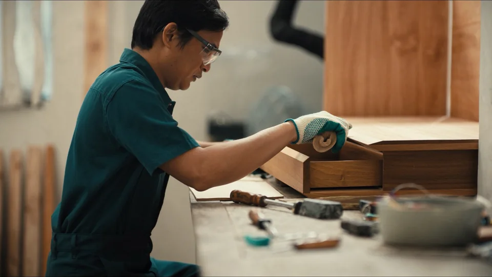 Kayu & Furnitur — ilustrasi AI